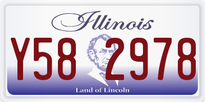 IL license plate Y582978