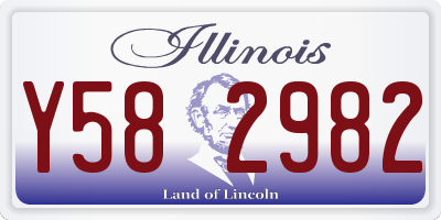 IL license plate Y582982