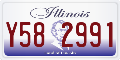 IL license plate Y582991