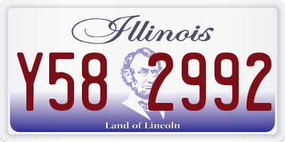 IL license plate Y582992