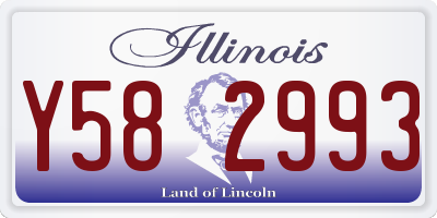 IL license plate Y582993