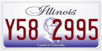 IL license plate Y582995