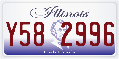 IL license plate Y582996