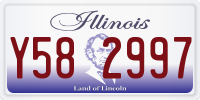 IL license plate Y582997