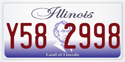 IL license plate Y582998