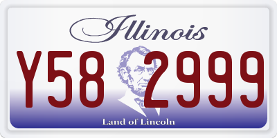 IL license plate Y582999