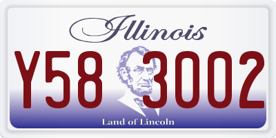IL license plate Y583002