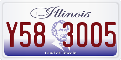 IL license plate Y583005