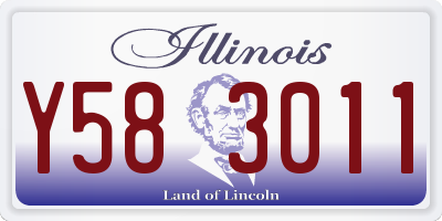 IL license plate Y583011