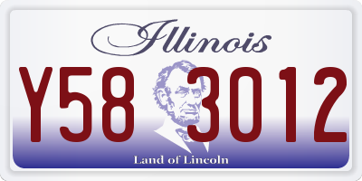 IL license plate Y583012