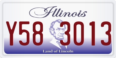 IL license plate Y583013