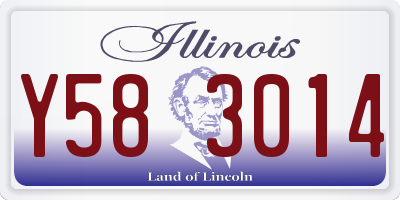 IL license plate Y583014