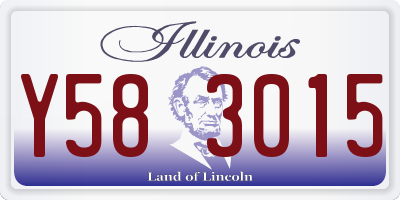 IL license plate Y583015