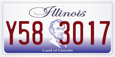 IL license plate Y583017