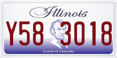 IL license plate Y583018