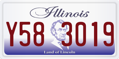 IL license plate Y583019