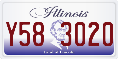 IL license plate Y583020