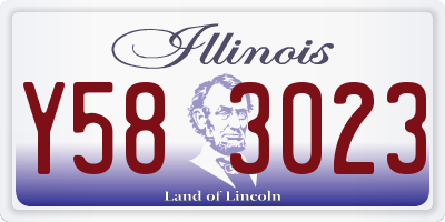 IL license plate Y583023