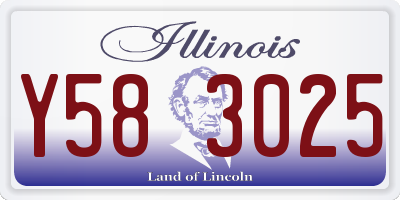 IL license plate Y583025