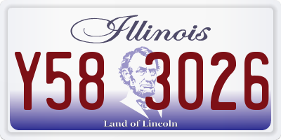IL license plate Y583026