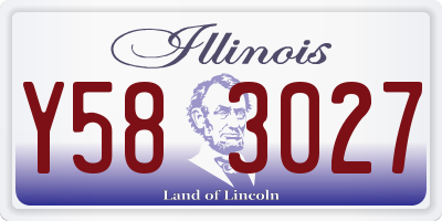 IL license plate Y583027