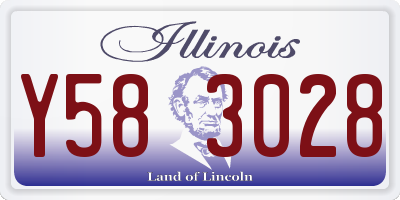 IL license plate Y583028