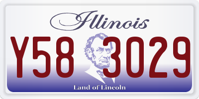 IL license plate Y583029
