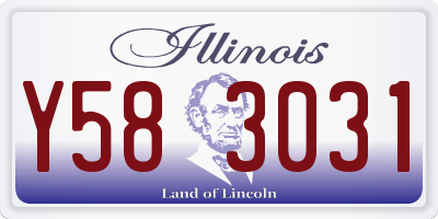 IL license plate Y583031