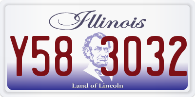 IL license plate Y583032