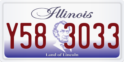 IL license plate Y583033