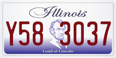 IL license plate Y583037