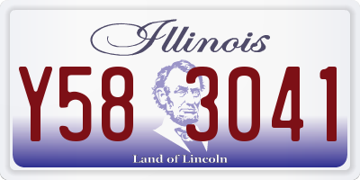 IL license plate Y583041