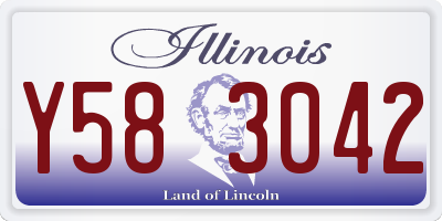 IL license plate Y583042