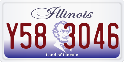 IL license plate Y583046