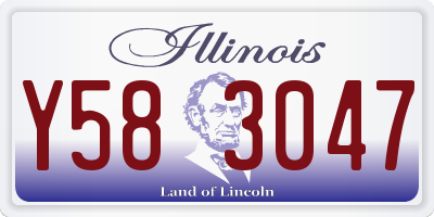 IL license plate Y583047