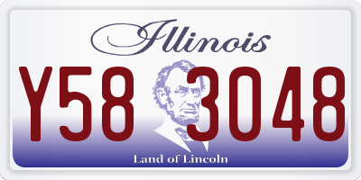 IL license plate Y583048