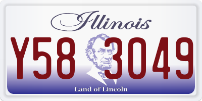 IL license plate Y583049