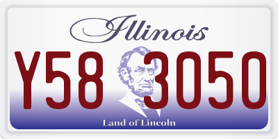 IL license plate Y583050