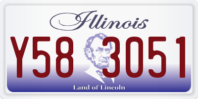 IL license plate Y583051