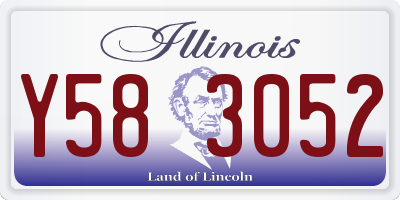 IL license plate Y583052