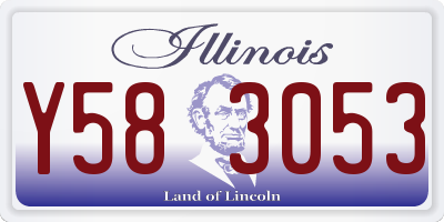 IL license plate Y583053