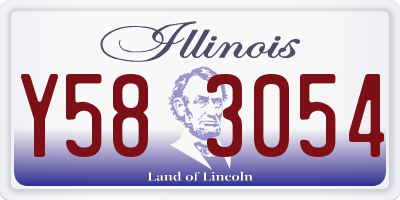 IL license plate Y583054
