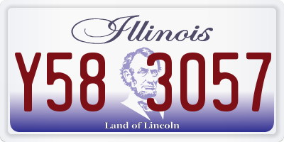 IL license plate Y583057