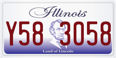IL license plate Y583058