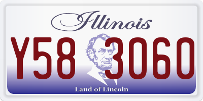 IL license plate Y583060