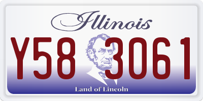 IL license plate Y583061