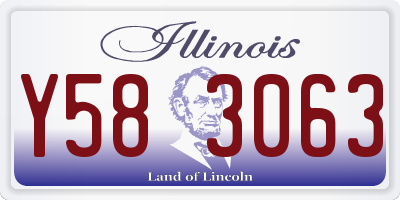 IL license plate Y583063
