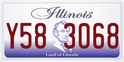 IL license plate Y583068