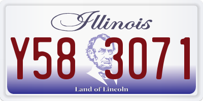 IL license plate Y583071