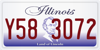 IL license plate Y583072
